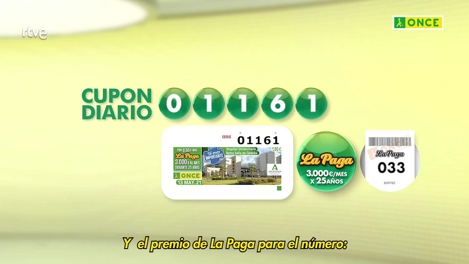 Sorteo ONCE - 13/05/21 - ver ahora