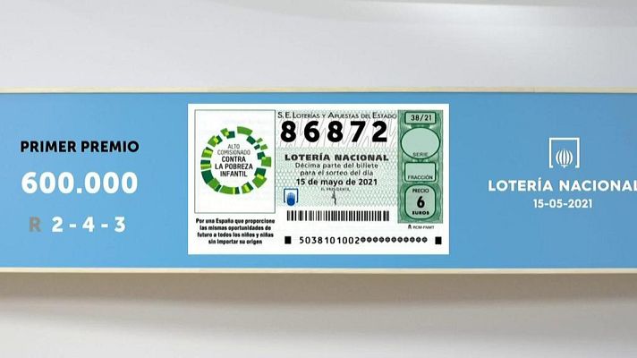SELAE - Sorteo de la Lotería Nacional del 15/05/2021