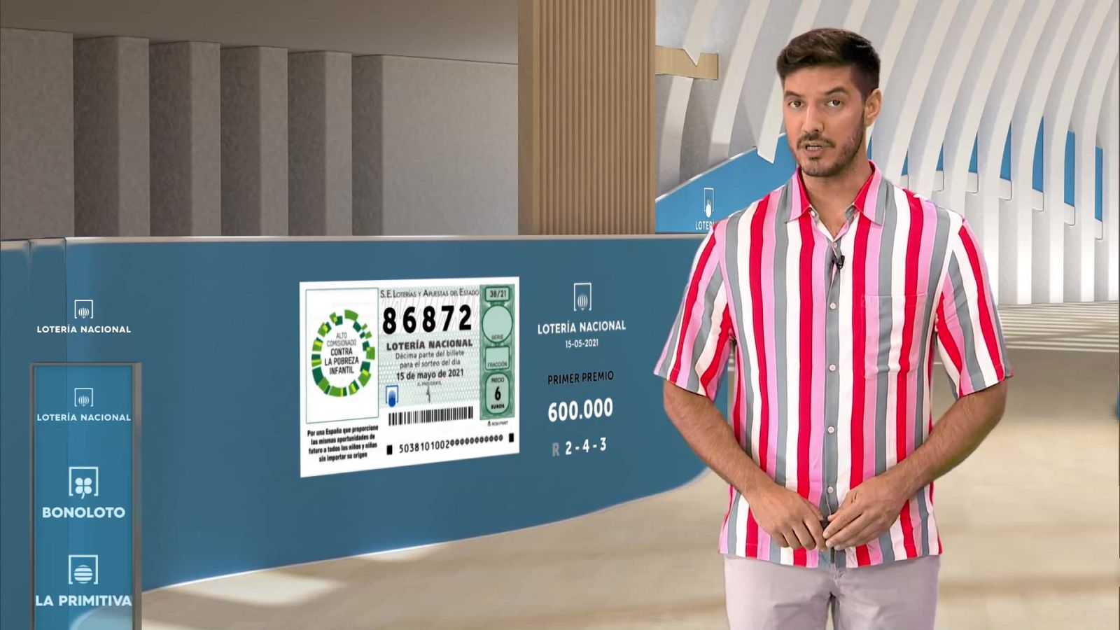 Sorteo de la Lotería Nacional del 15/05/2021 - ver ahora