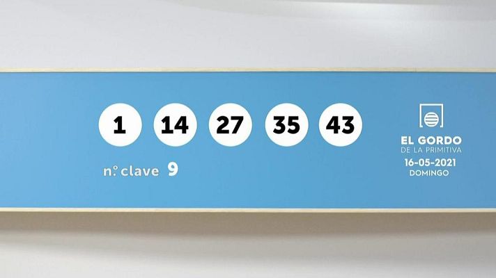 SELAE - Sorteo de la Lotería Gordo de la Primitiva del 16/05/2021