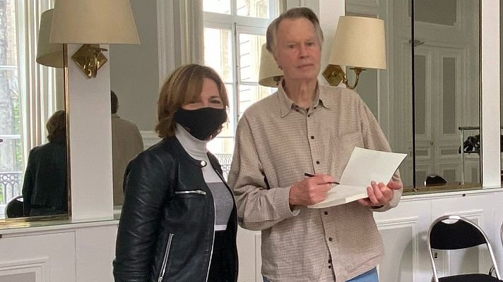 Telediario 1 - El premio Nóbel de Literatura, Jean Marie Le Clézio, presenta 'Canción de infancia'