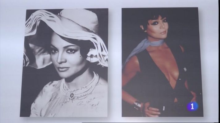 Noticias de Castilla-La Mancha - Dos de las fotografías que se pueden ver en el Museo Sara Montiel de Campo de Criptana