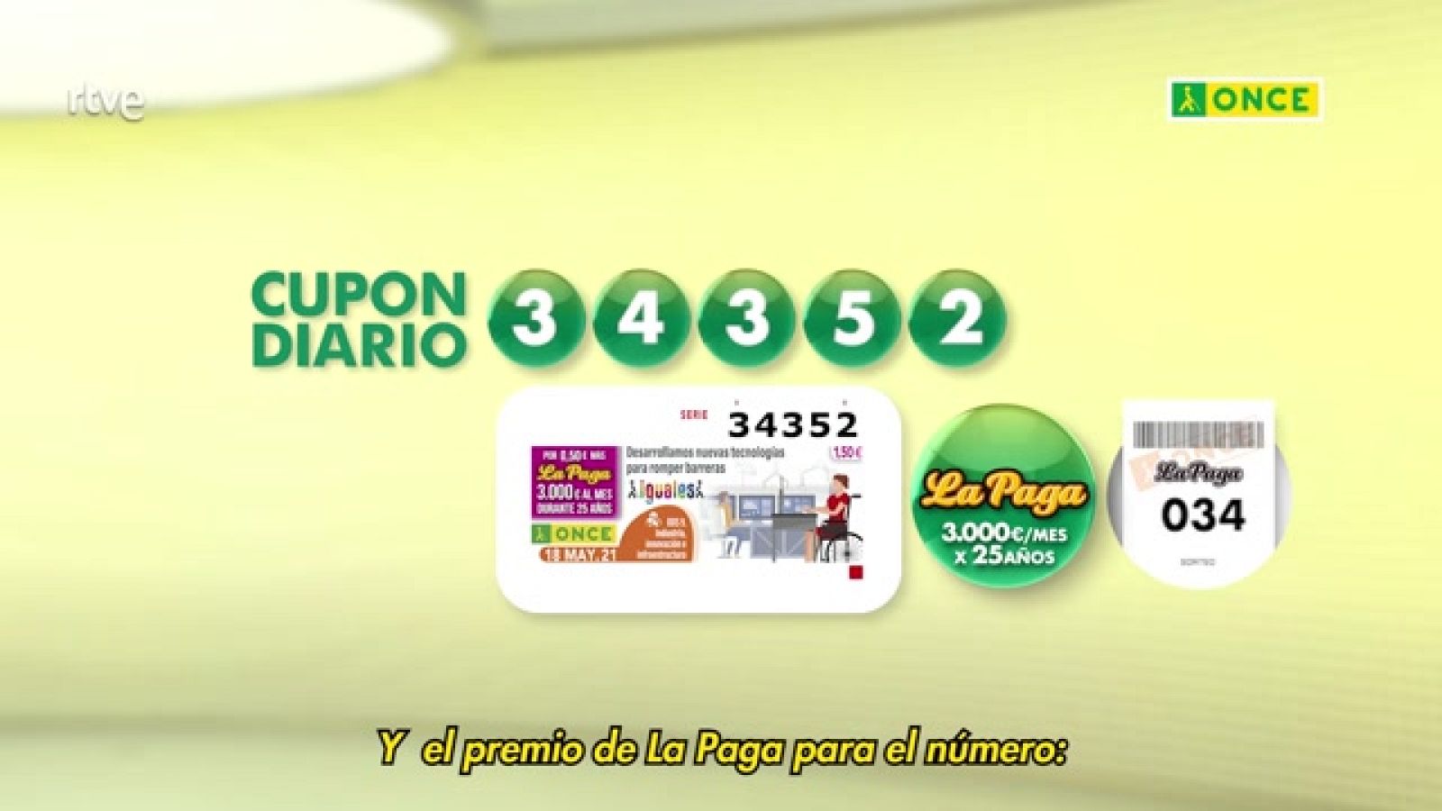 Sorteo ONCE - 18/05/21 - ver ahora