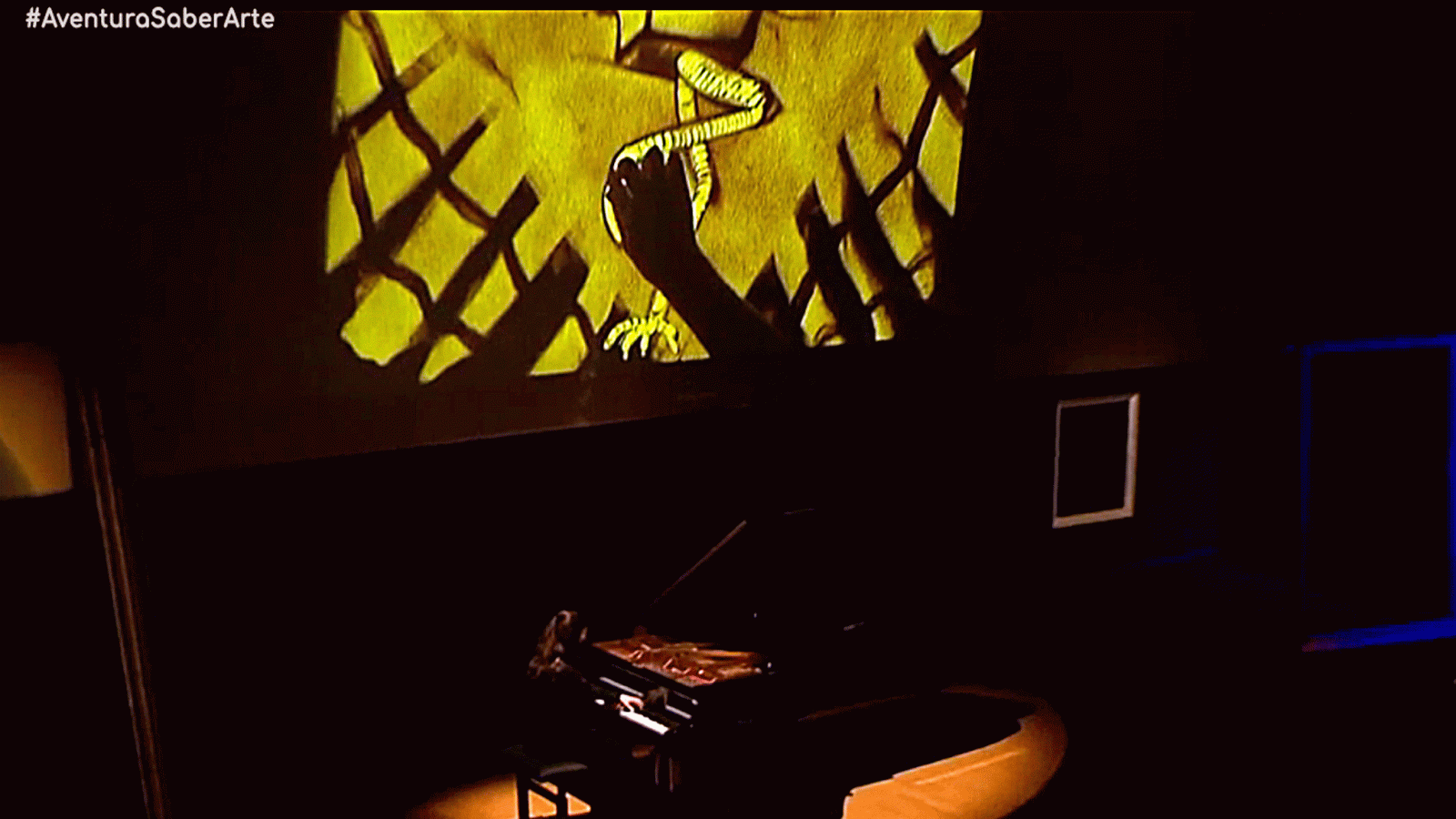 La aventura del saber Arenas musicales didáctico Palau Les Arts dibujo teatro Musorgski #AventuraSaberArte