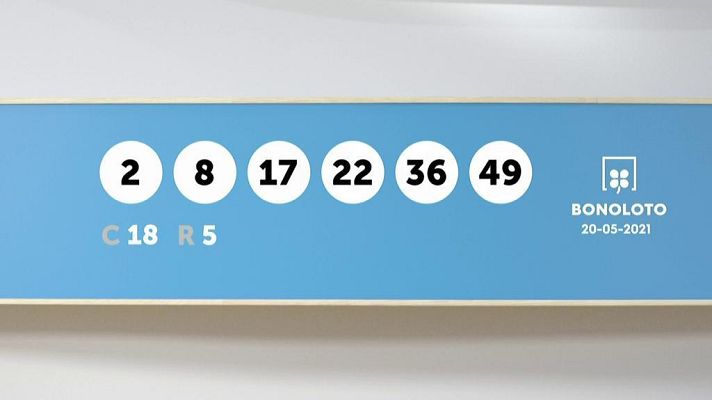 SELAE - Sorteo de la Lotería Bonoloto del 20/05/2021