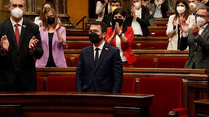 Informativo 24h - Aragonès, tras ser investido 'president': "Trabajaré con humildad y con ambición colectiva"