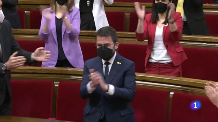 L'Informatiu - Aragonès promet exercir el càrrec amb humilitat i amb determinació democràtica