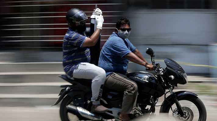 Telediario 1 - Mercado negro de oxígeno en las zonas más golpeadas por la pandemia