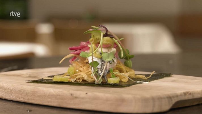 Como sapiens - Receta de taco de boquerones con patatas