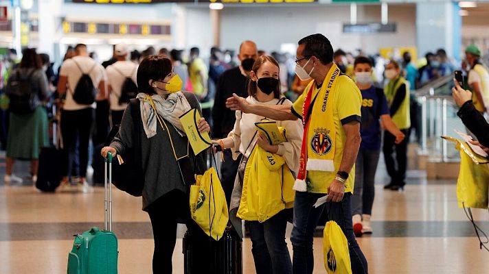 Telediario 1 - Más de 2.000 aficionados acompañarán al Villarreal en Polonia