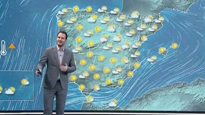 Telediario 1 - La Aemet prevé un ascenso de las temperaturas en la Península y Baleares