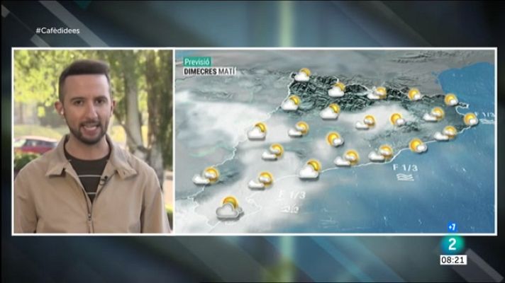 El temps - Sol o ressol i més núvols i alguns ruixats a la tarda