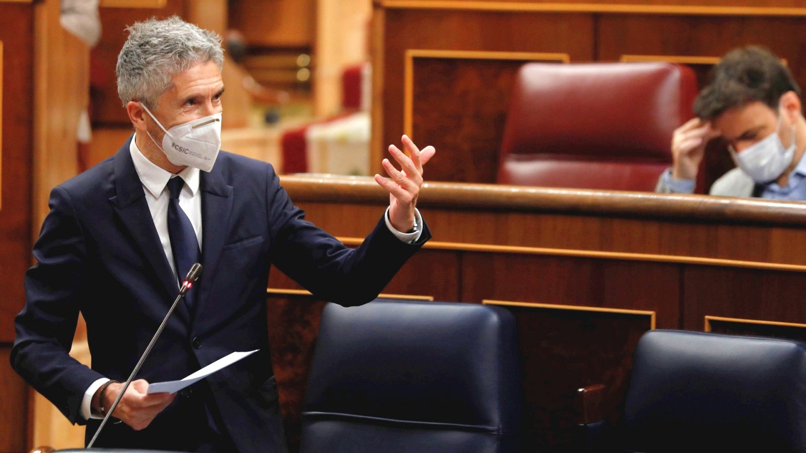 Marlaska niega "ninguna suspensión" en la cooperación policial con Marruecos en la frontera