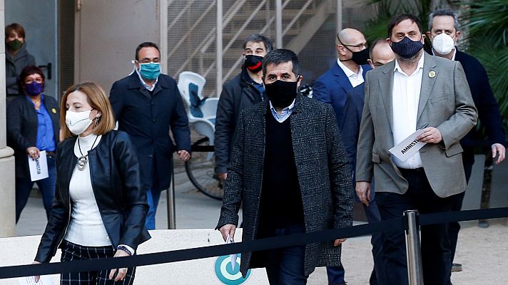 Telediario 1 - Así ha sido el recorrido de los líderes del 'procés' desde su entrada en prisión hace más de tres años