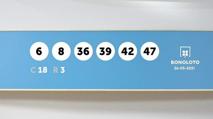 SELAE - Sorteo de la Lotería Bonoloto del 26/05/2021