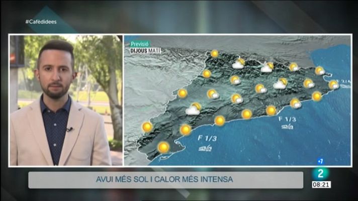 El temps - Sol, algun ruixat de tarda i calor més intensa