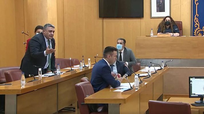 Telediario 1 - Suspendido el Pleno de Ceuta tras un tenso enfrentamiento entre Vox y el resto de grupos