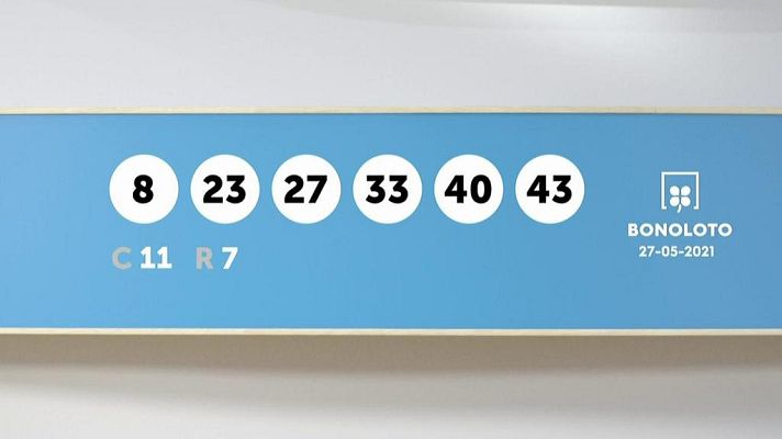 SELAE - Sorteo de la Lotería Bonoloto del 27/05/2021