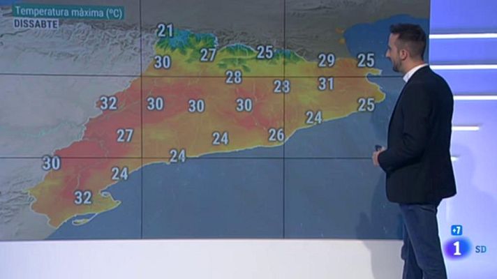 El temps - La calor toca sostre i els ruixats guanyen terreny