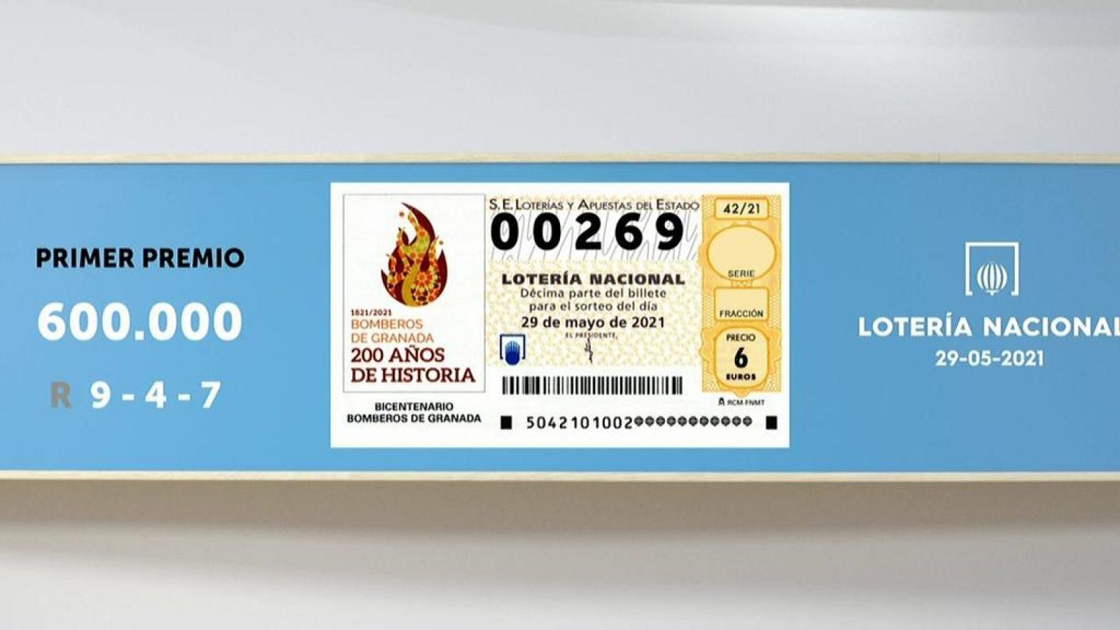 Sorteo de la Lotería Nacional del 29/05/2021 - Ver ahora