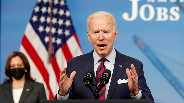 Telediario 1 - Biden presenta un presupuesto de seis billones de dólares para 2022