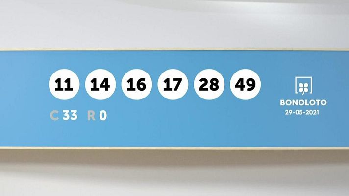 SELAE - Sorteo de la Lotería Bonoloto del 29/05/2021