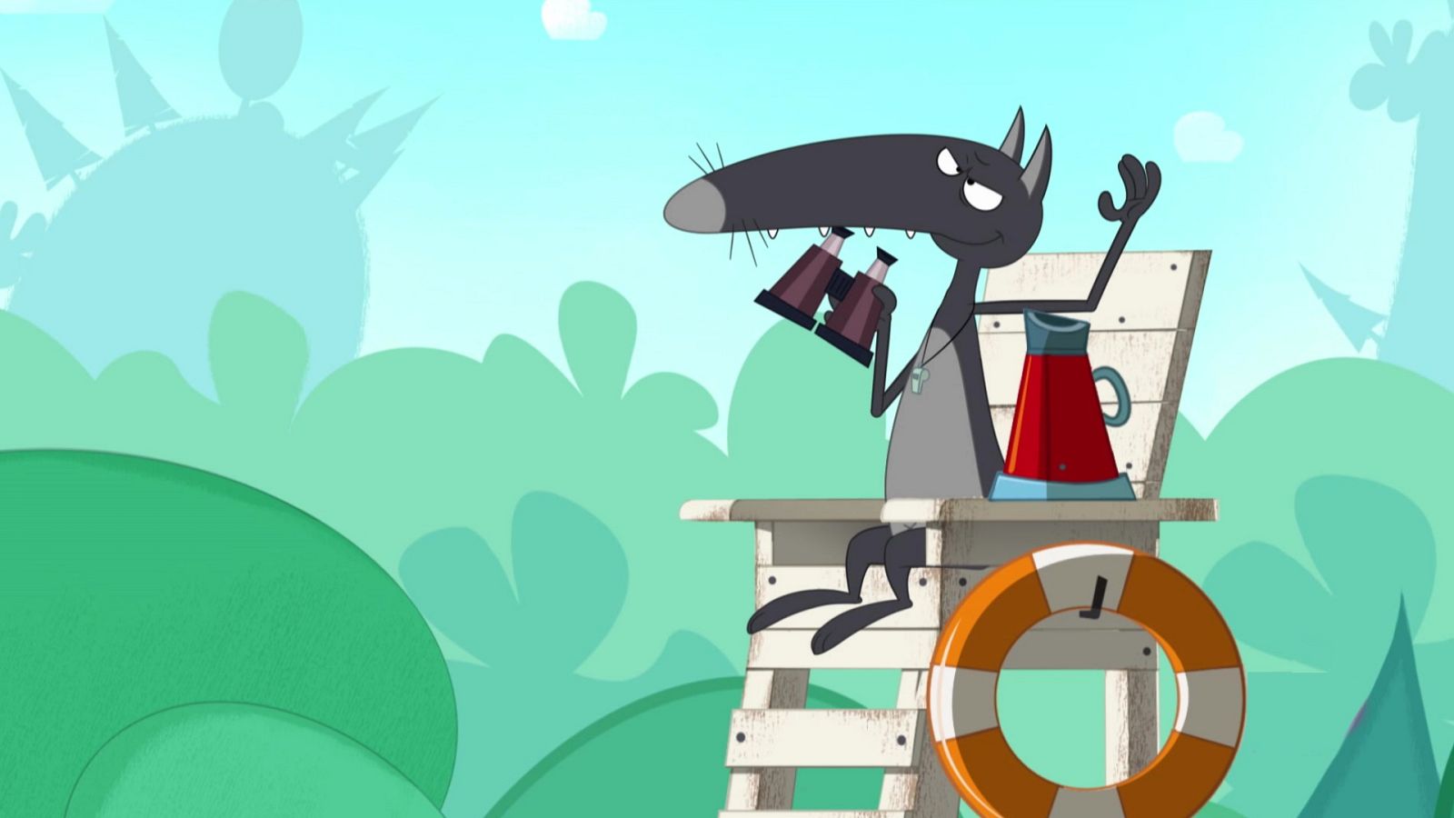 El lobo que quería ser socorrista - Lobo | Ver