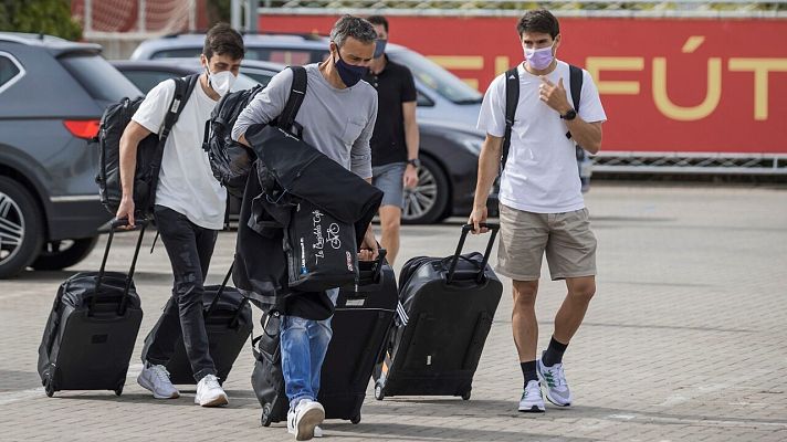 Telediario 1 - El grueso de la selección española ya se concentra en la Ciudad del Fútbol de la RFEF