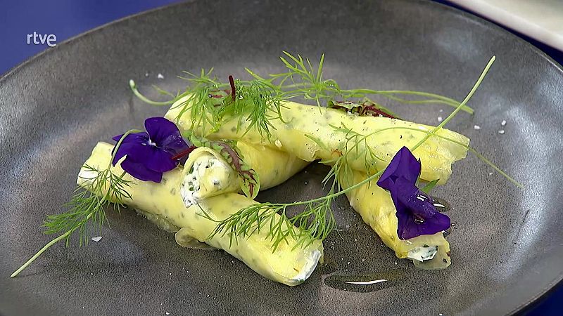 Receta original: canelones de pi�a con crema de queso - Como sapiens | Ver