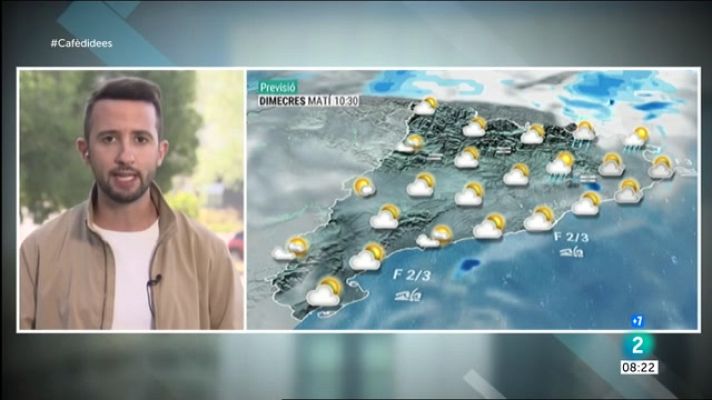 El temps - Temps més tranquil i ruixats més locals al nord