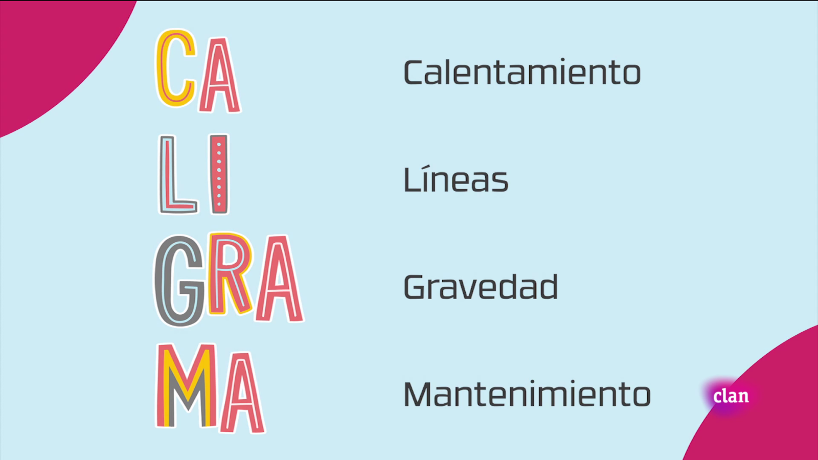 Aprendemos en Clan - RETO - Entrénate con el método Caligrama - RTVE.es - Aprendemos en Clan | Ver