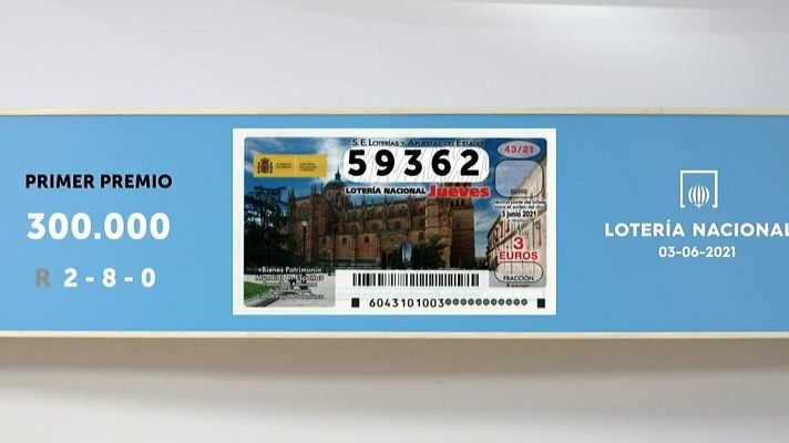 SELAE - Sorteo de la Lotería Nacional del 03/06/2021