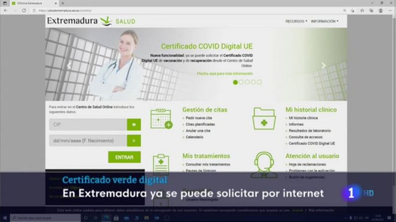 Los extremeños ya pueden solicitar el pasaporte covid europeo - 07/06/2021