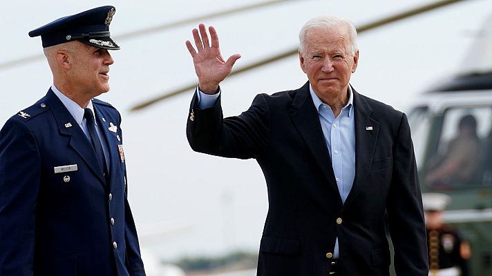 Telediario 1 - Biden viaja a Londres para iniciar su primera gira internacional