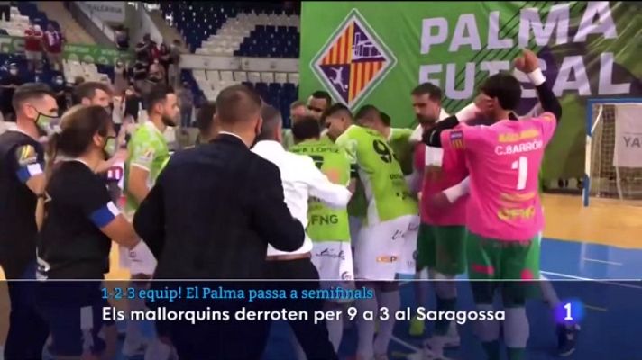 Informatiu Balear - El Palma Futsal goleja al Saragossa i es classifica per a les semifinals