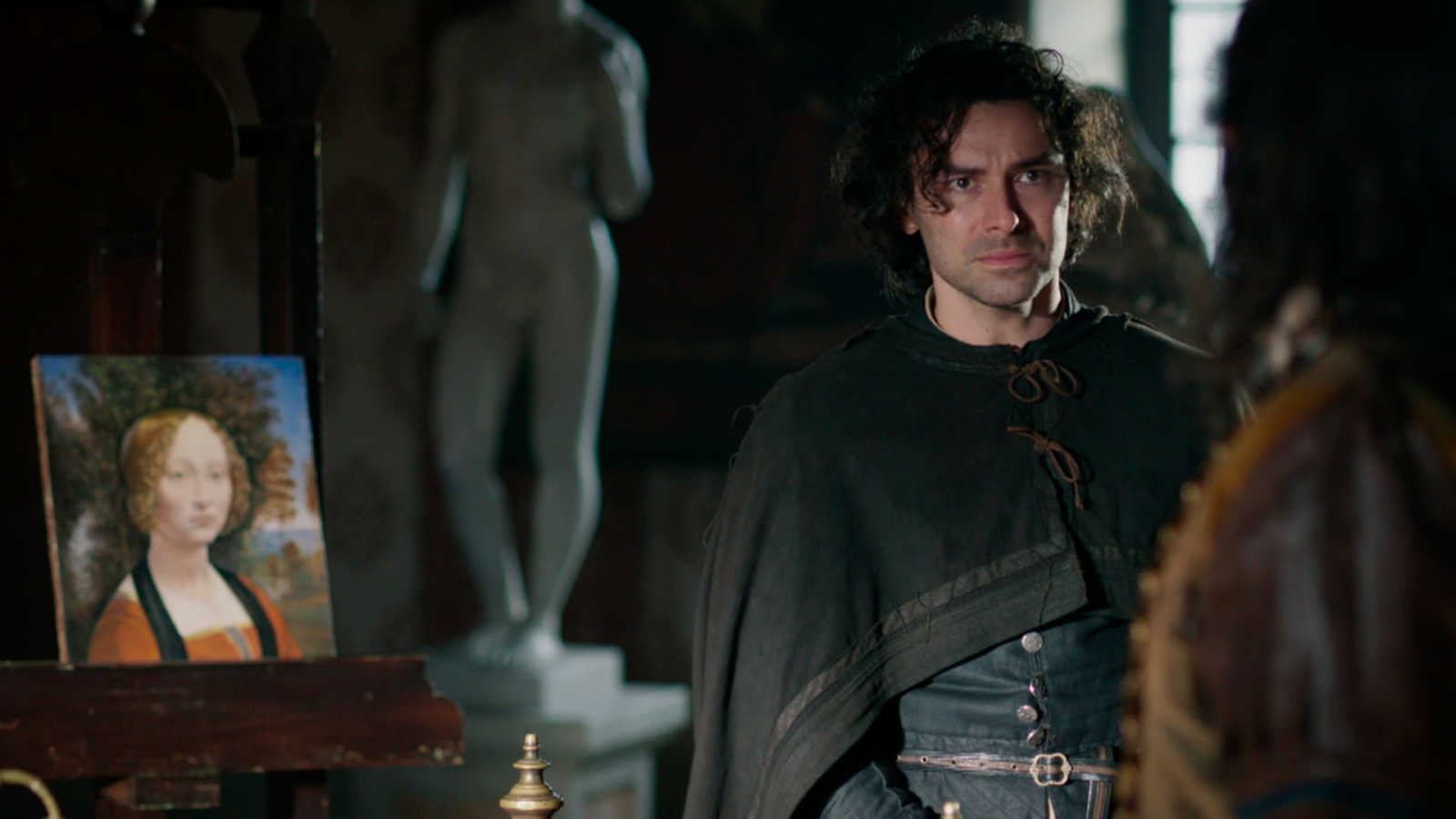 Leonardo - Da Vinci pinta "La Ginevra de Benci"