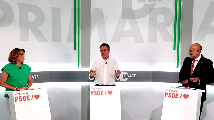 La hora de La 1 - Susana Díaz, Juan Espadas y Luis Ángel Hierro: ¿quién es quién en las primarias del PSOE andaluz?