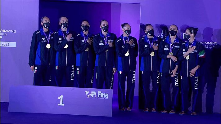 Natación - Entrega de medallas