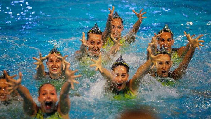 Telediario 2 - El equipo español de natación artística consigue la plaza para Tokio 2020