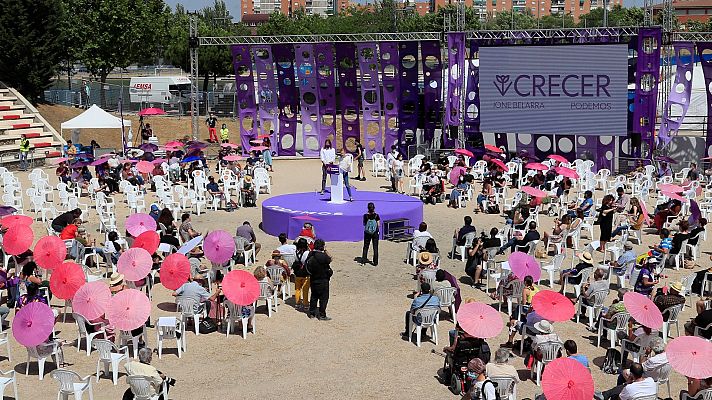 Telediario 1 - Belarra se perfila como la futura líder de Podemos con su candidatura 'Crecer' y aspira a ser la "primera fuerza progresista"