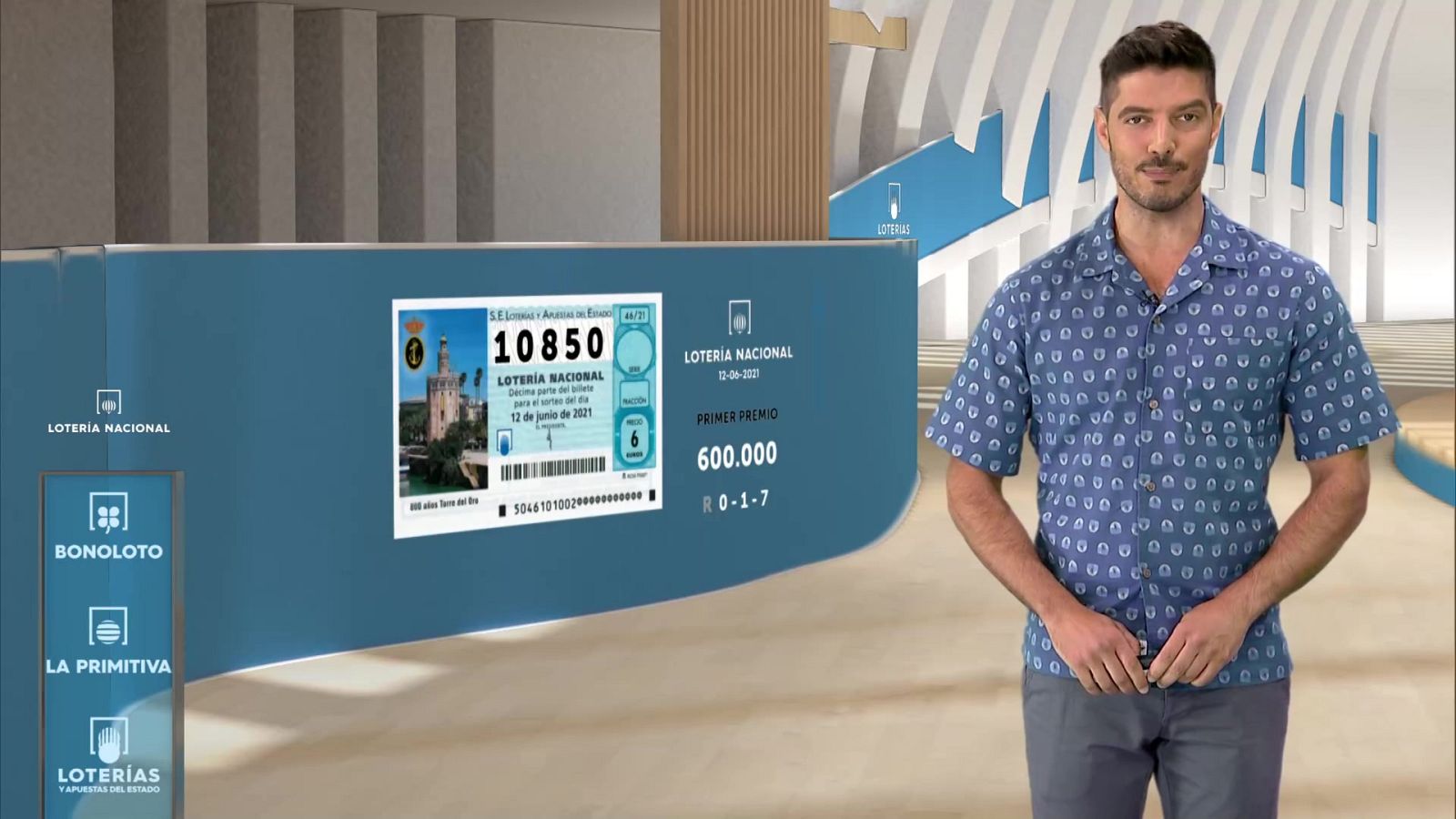 Sorteo de la Lotería Nacional del 12/06/2021 - ver ahora