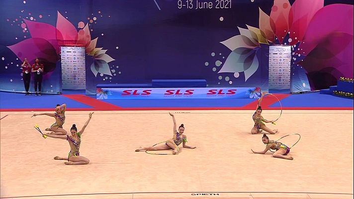 Gimnasia rítmica - Campeonato de Europa. Final conjuntos Grupo A