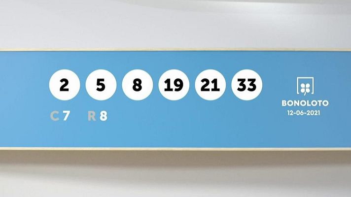 SELAE - Sorteo de la Lotería Bonoloto del 12/06/2021