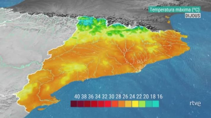  - Evolució de les temperatures màximes