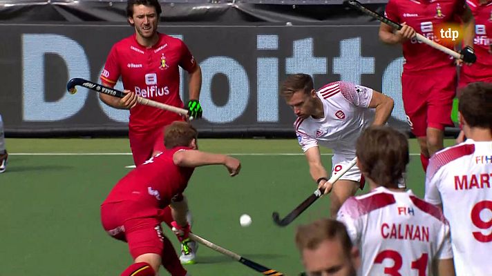 Hockey hierba y sala - Cto.de Europa masculino. 3º- 4º puesto: Inglaterra - Bélgica