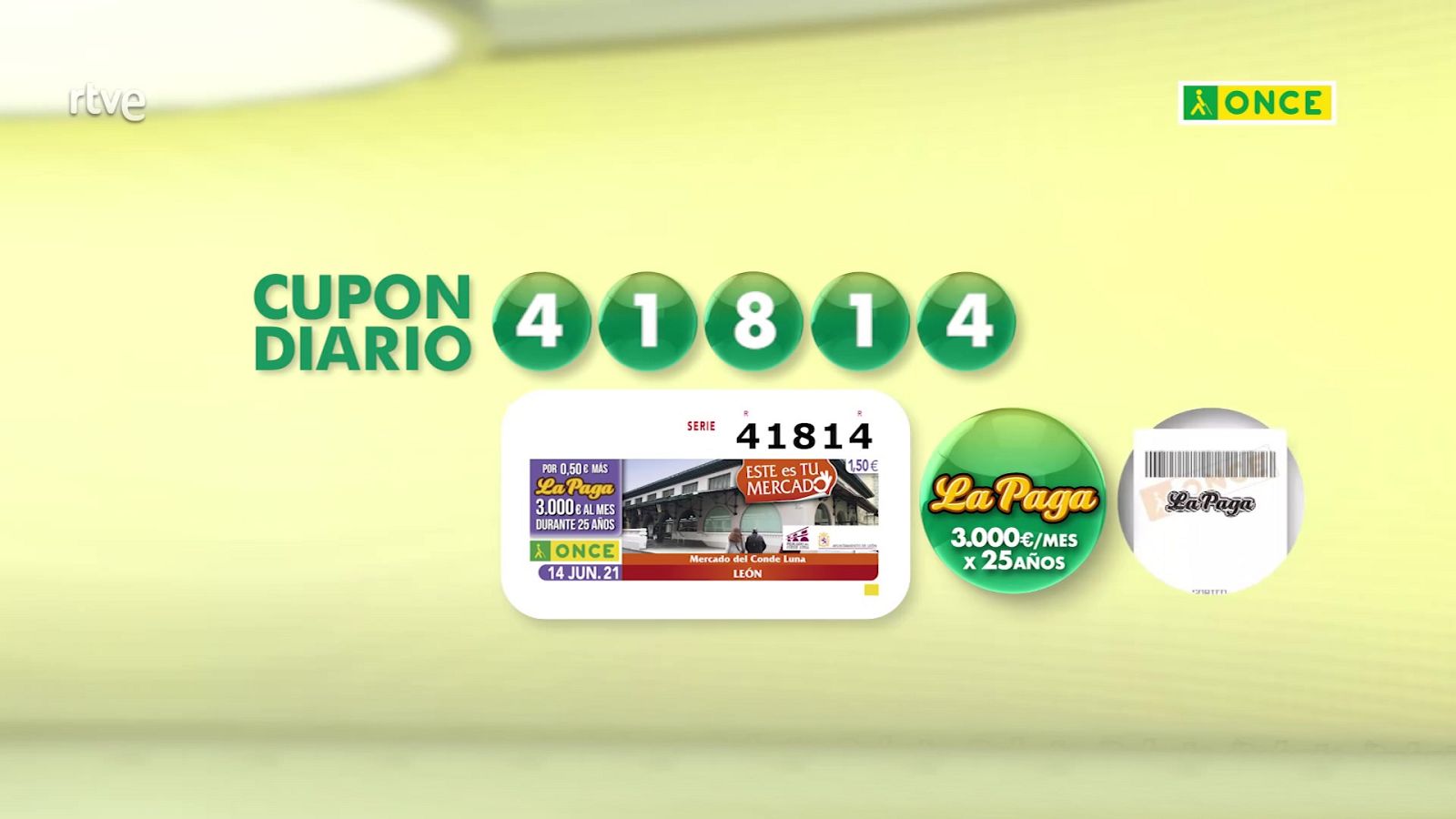 Sorteo ONCE - 14/06/21 - ver ahora