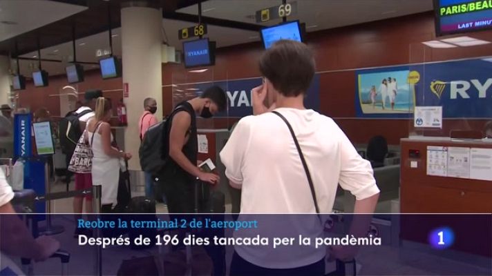 L'Informatiu - La Terminal 2 de l'Aeroport del Prat ha recuperat l'activitat després de mig any