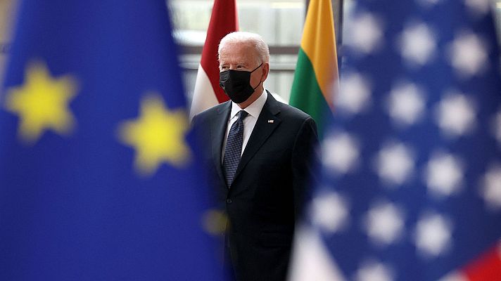 Telediario 1 - Biden insiste en que "EE.UU. ha vuelto" y que quiere acercarse a sus aliados