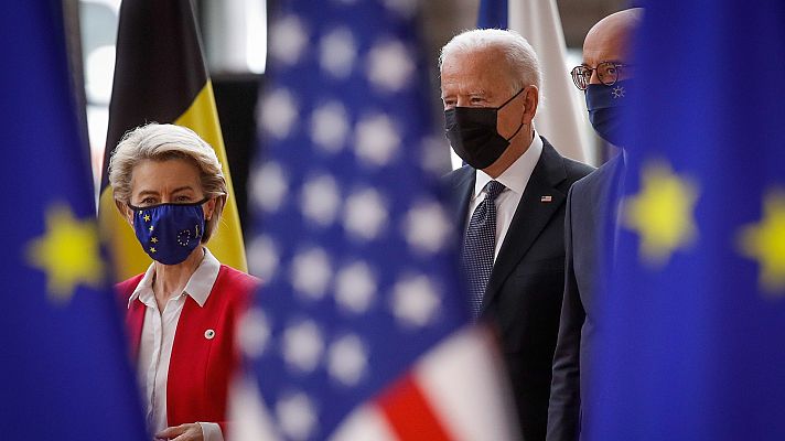 Telediario 2 - Biden sella la paz con Europa y refuerza el papel de Estados Unidos como aliado