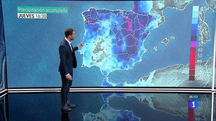 El tiempo - Fuertes tormentas acompañadas de granizo en el noroeste peninsular